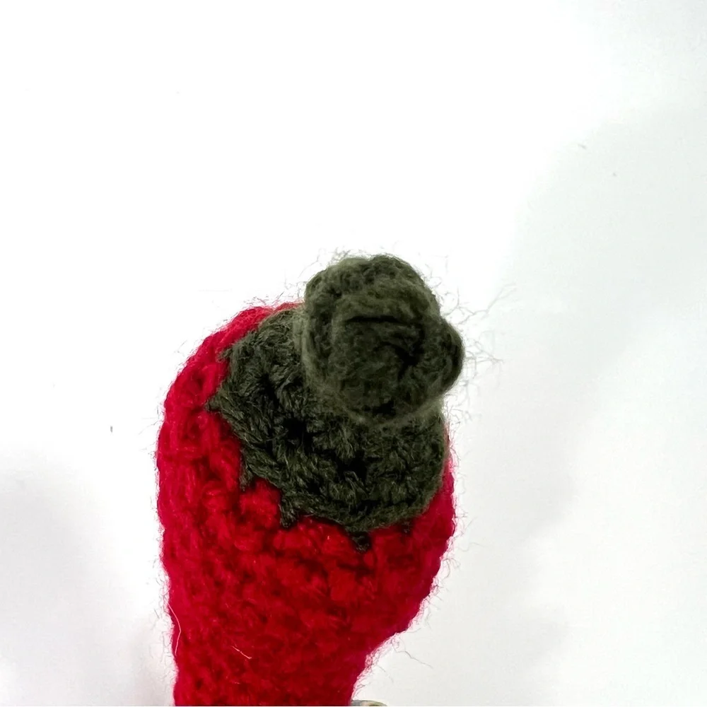 Cat Toy Handmade Catnip Chili Pepper Crocheted Interactive Toys for Cats